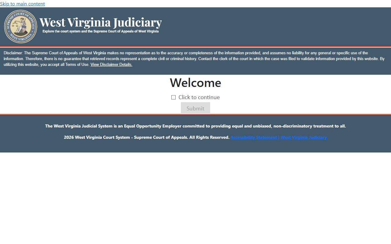 Hampshire County magistrate court records after arrest search screen